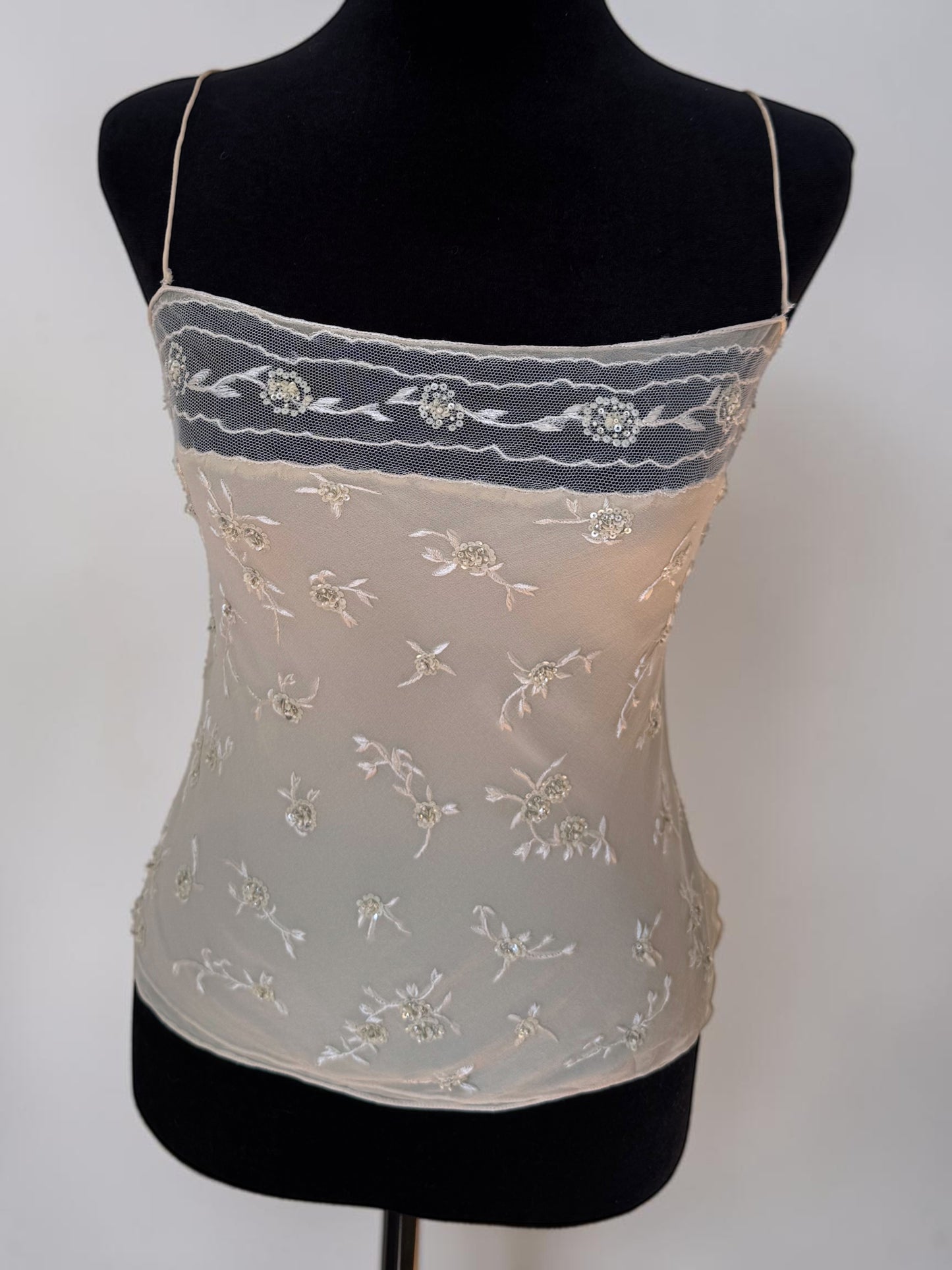 *rare* ralph lauren spring summer 1998 silk lace top