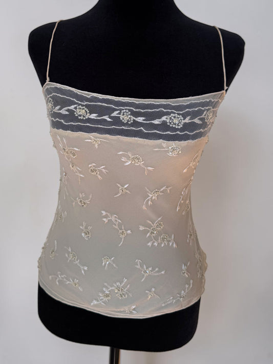 *rare* ralph lauren spring summer 1998 silk lace top