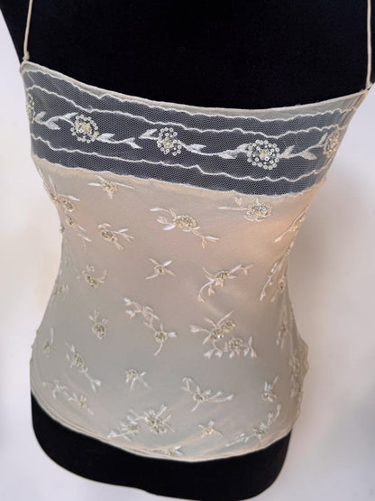 *rare* ralph lauren spring summer 1998 silk lace top
