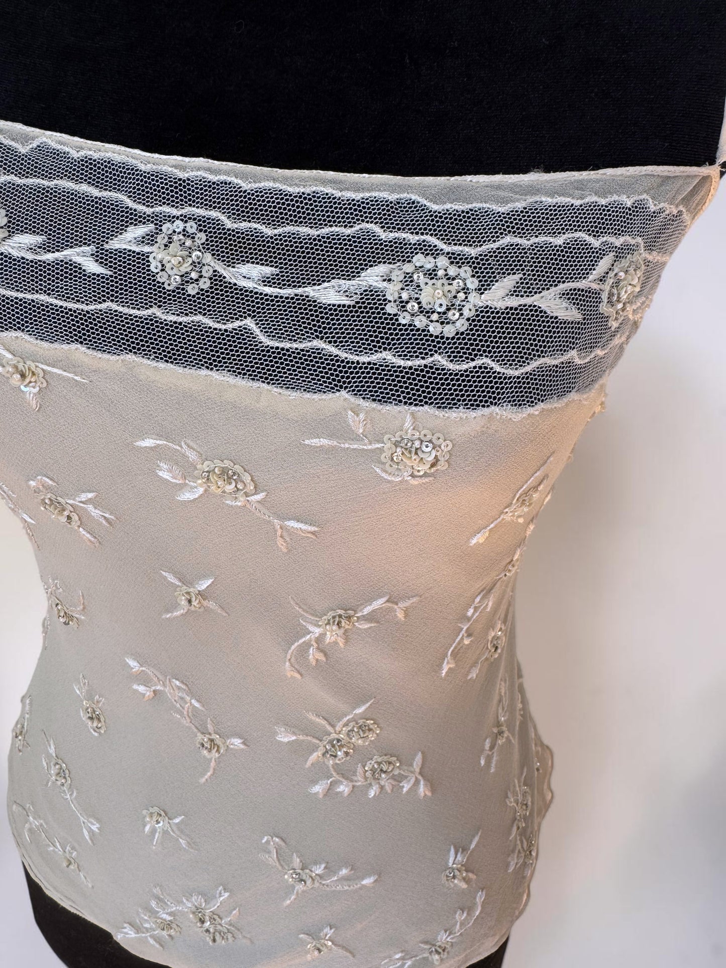 *rare* ralph lauren spring summer 1998 silk lace top