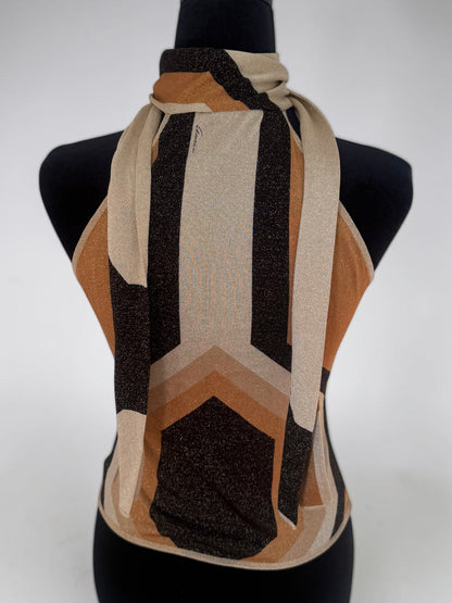 *rare* gucci fall winter 2002 kaleidoscope scarf halter top
