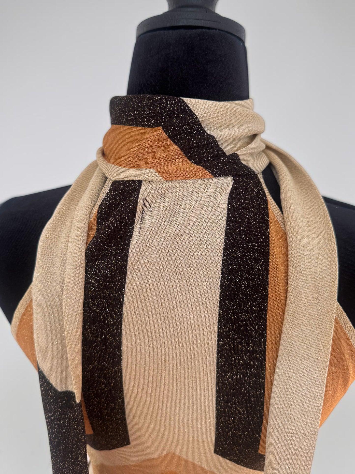 *rare* gucci fall winter 2002 kaleidoscope scarf halter top