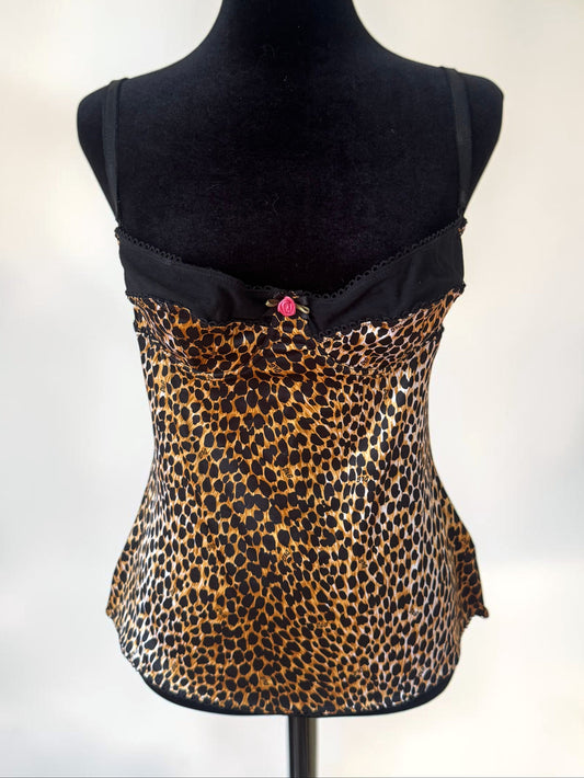 vintage dolce & gabbana 2000's leopard corset