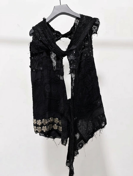 junya watanabe spring summer 2005 embroidered snap top