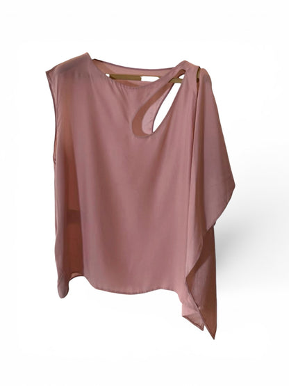 *rare* gucci spring summer 2002 pink silk floral cutout top (new with tags)