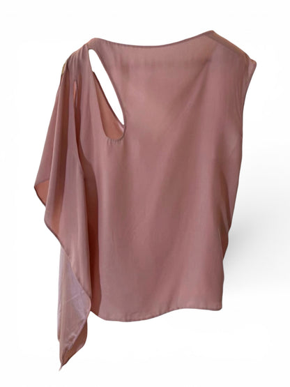 *rare* gucci spring summer 2002 pink silk floral cutout top (new with tags)