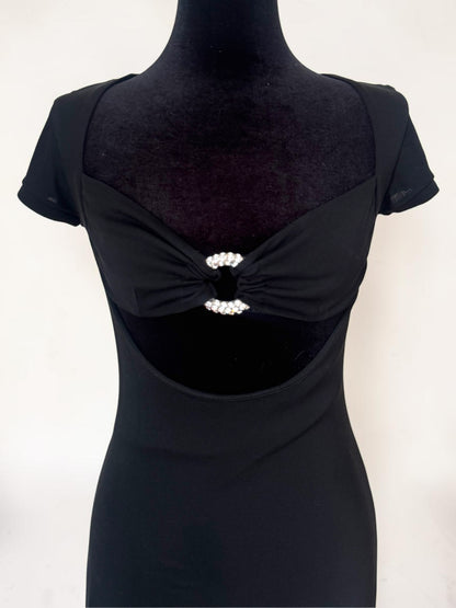 (rare) Todd Oldham S/S 1995 runway cutout rhinestone o-ring dress