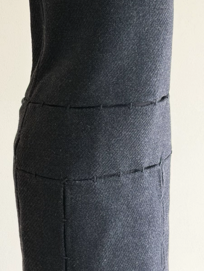 prada fall winter 1998 runway panelled wool dress