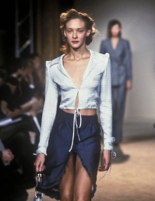 *rare* chloe spring summer 1998 blush pink cropped blouse