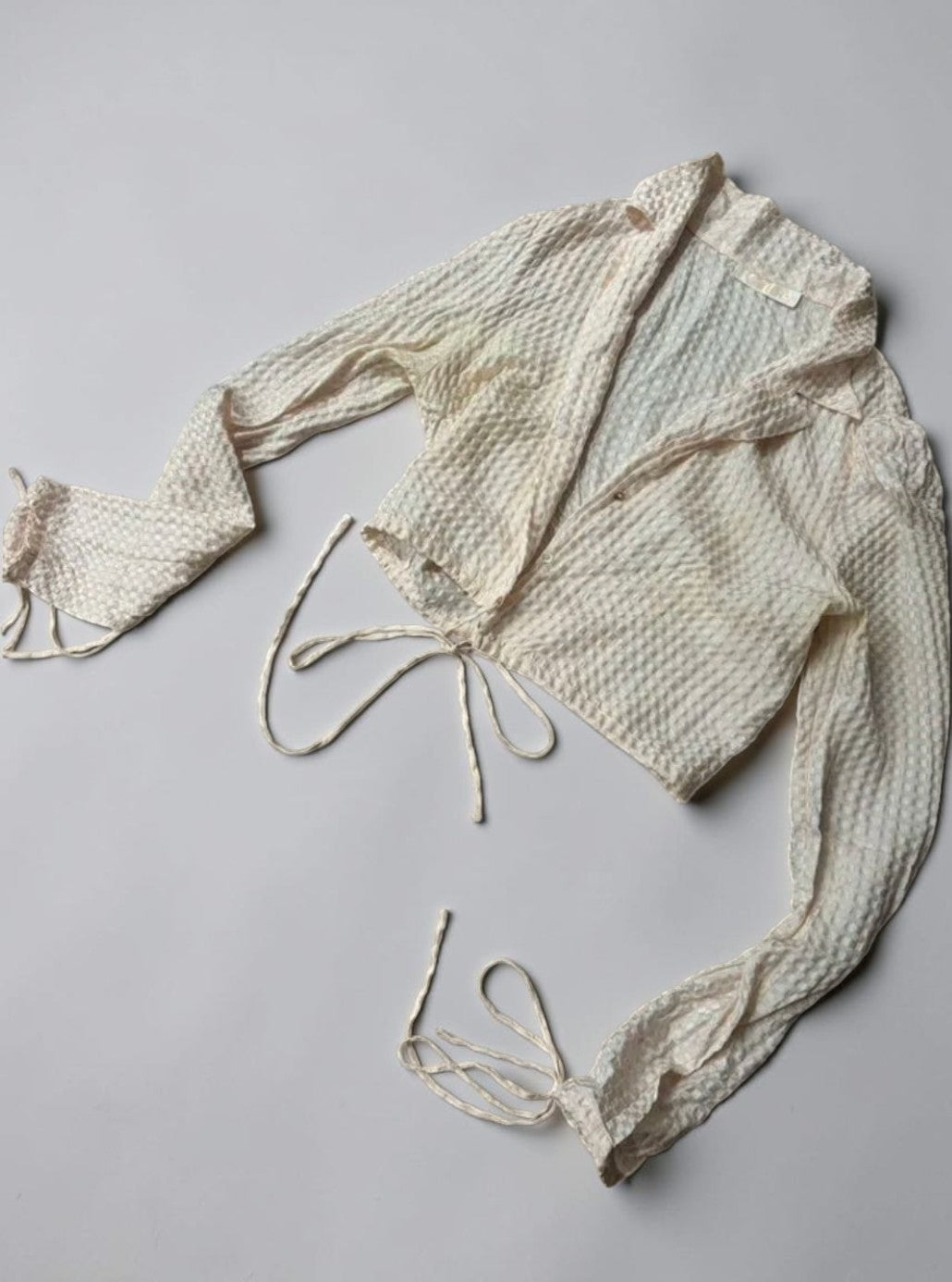 *rare* chloe spring summer 1998 blush pink cropped blouse