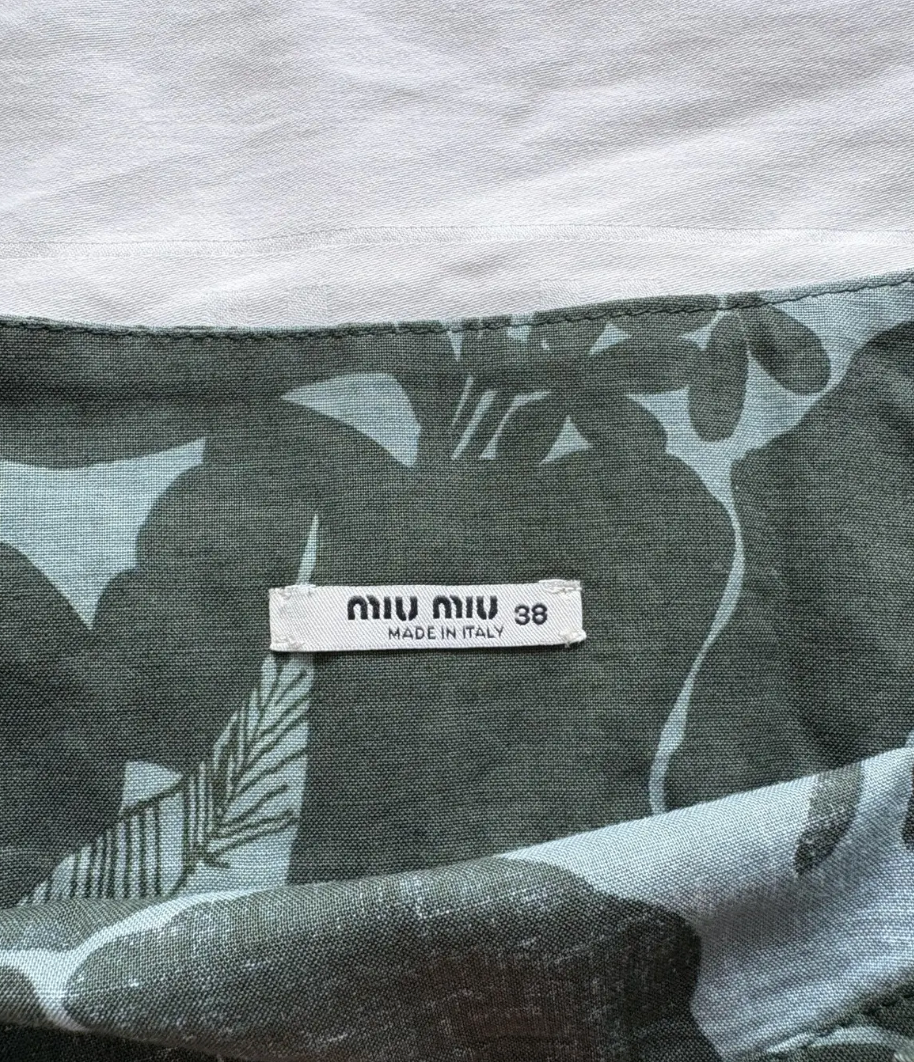 Miu Miu S/S 2003 cheongsam floral mini skirt