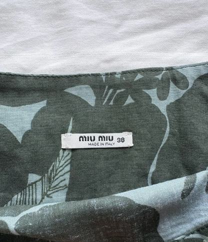 Miu Miu S/S 2003 cheongsam floral mini skirt