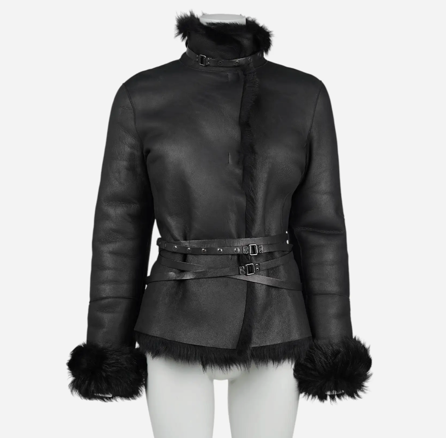 (rare) Gucci F/W 2002 by Tom Ford runway reversible shearling jacket