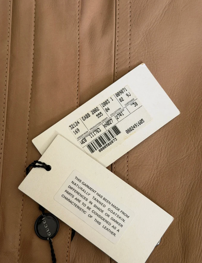 (rare) (NWT) Gucci F/W 2003 by Tom Ford runway leather jacket