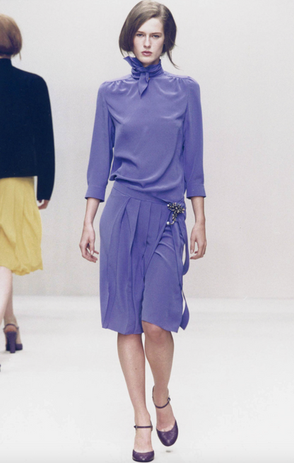 *rare* prada s/s 2000 purple silk skirt