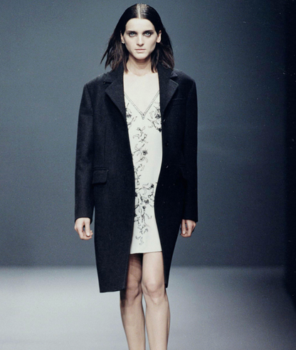 (rare) Prada F/W 1997 runway embroidered velvet dress