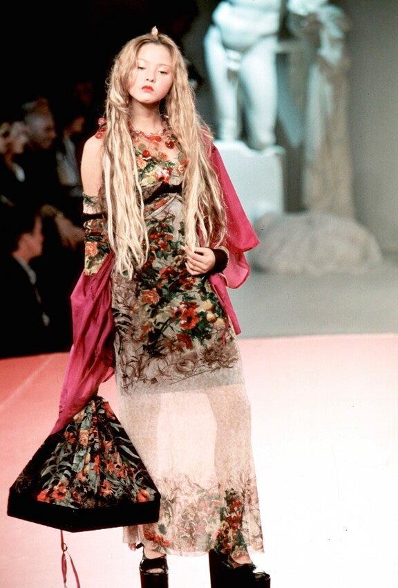 *rare* jean paul gaultier s/s 1999 floral maxi dress