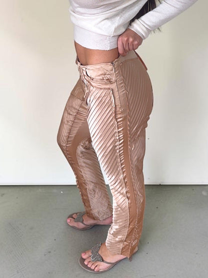 *rare* gucci s/s 2004 silk pleated runway pants