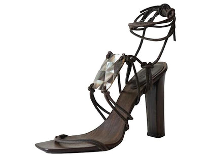*rare* gucci f/w 2002 mother of pearl heels