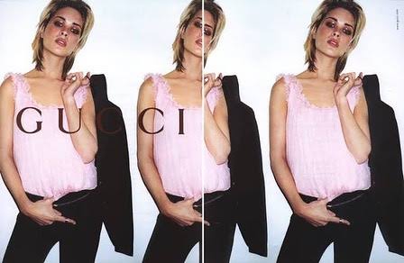 *rare* gucci fall winter 2001 ruffle pink silk tank top